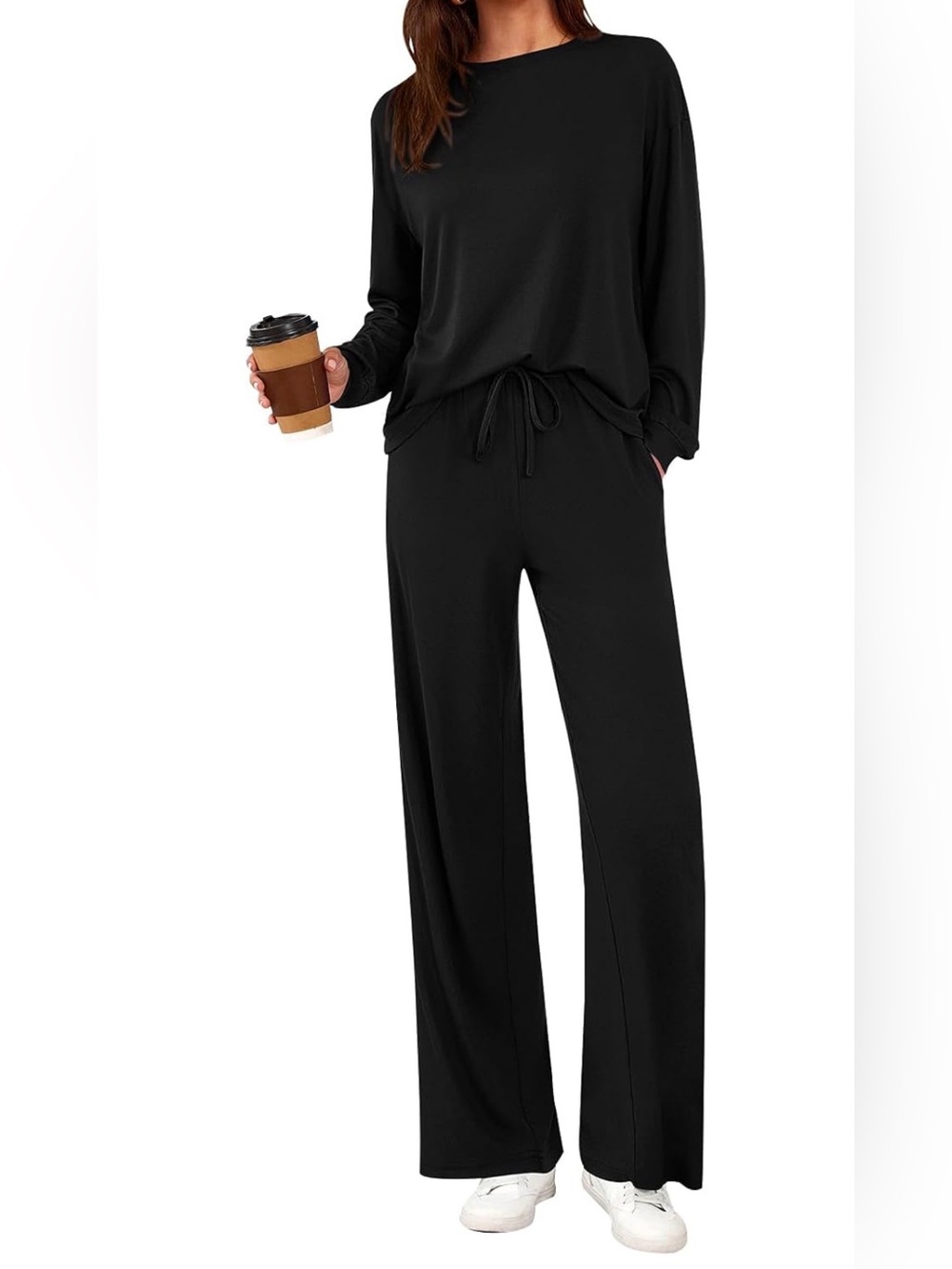 Women's Black Comfy Lounge Set
